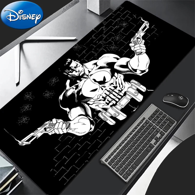 HD Print Anime Mouse Pad Office Computer Gamer Mousepad Laptop P-punisher Keyboard Pad PC Terror Skull Logo Gaming Desk Mice Mat