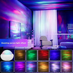 Northern Light Projector RGB Atmosphere Night Lights Remote Control USB Aurora Projection Lamp 360° Rotate for Home Party Decor