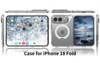 360° Magnetic Bracket Case For iPhone Duo For Magsafe Transparent Shockproof Hard Back Cover Funda