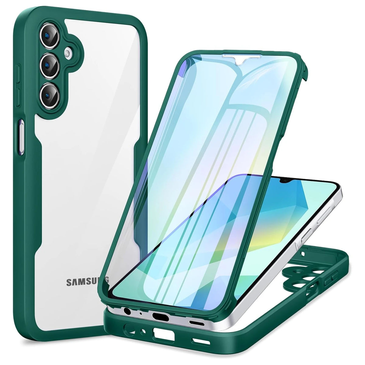 Full Body Protection Case for Samsung Galaxy A57 A37 A27 A17 5G A56 A36 A26 A16 5G A55 A35 A25 Protective Cover Funda Coque Capa