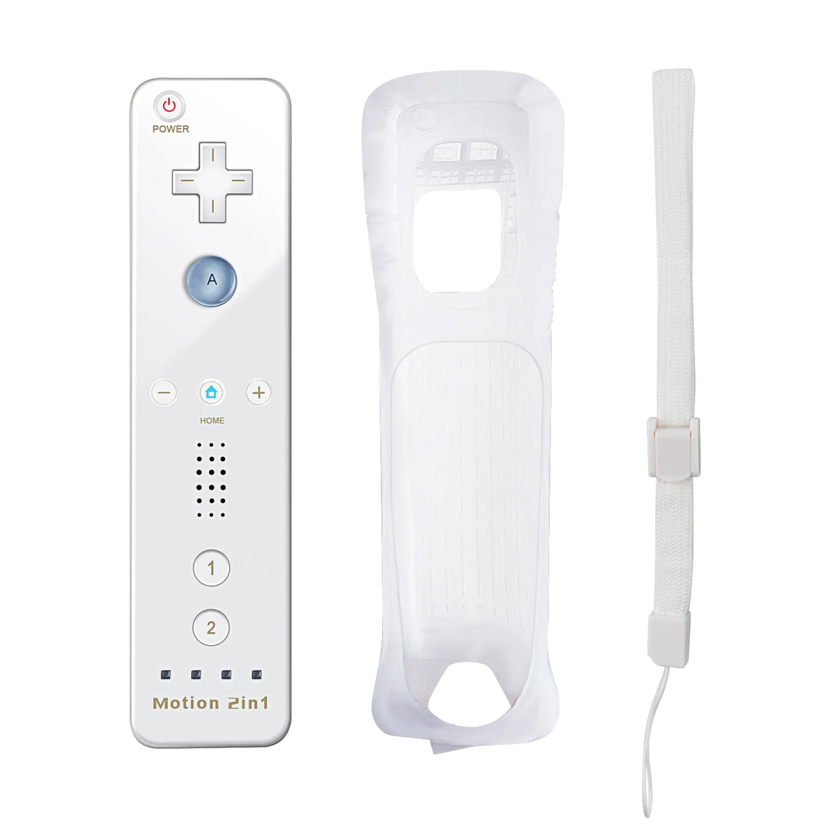 For Nintendo Wii/Will U Joystick 2in1 Wireless Remote Gamepad Controller Set Optional Motion Plus with Silicone Case Video Game