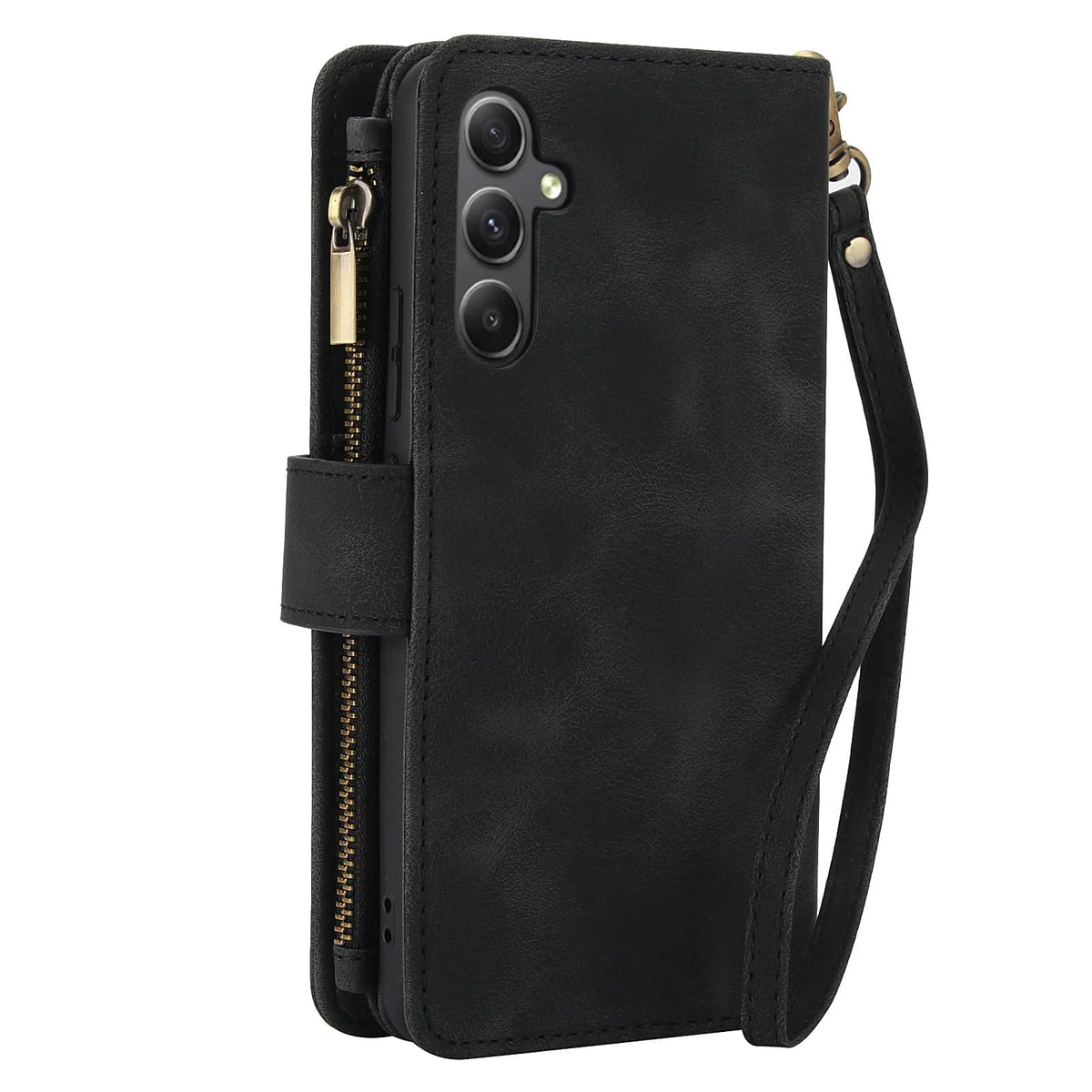 for Samsung Galaxy A35/A34/A25/A24/A73/A72/A55/A54/A53/A52/A15/A14 Case Wallet, Durable Leather Magnetic Buckle Flip Card Holder
