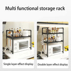 Kitchen Countertop Microwave Storage Rack, Multi-Layer Seasoning Storage Rack, Used For Storing Countertop Kitchen Utensils