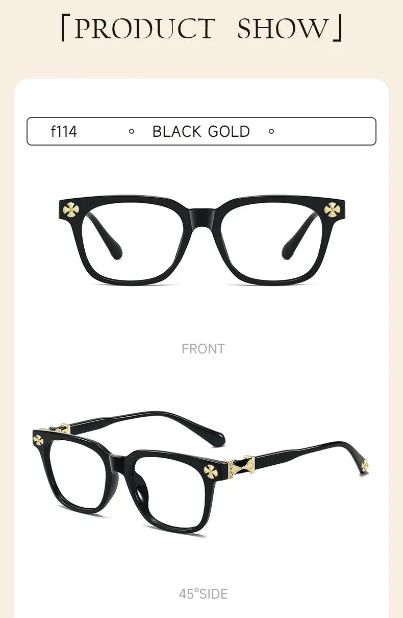 2026 BEAU FIVE Retro Square Blue Light Blocking Computer Glasses