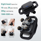 8-Head Fascia Gun High-Frequency Vibration Body Massage Gun Back and Waist Massager Neck Shoulder Massager Muscle masajeador