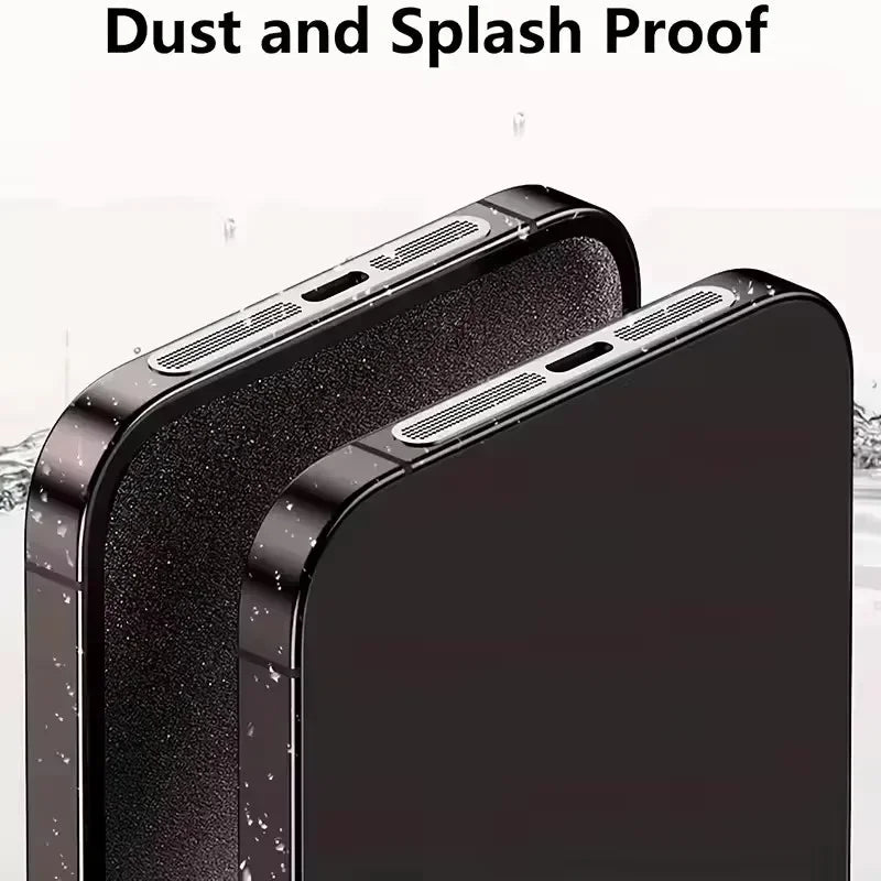 10Pcs Metal Dustproof Net Sticker For iPhone 16 Pro 15 14 13 12 Series Earpiece Speaker Hole Anti-dust Mesh Protector Compatible