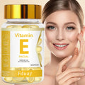 Vitamin E Facial Essence Capsule with Retinol Jojoba Seed Oil & Collagen for Brighter Skin Moisturizing & Smoothing 0.5ml X 90 C
