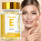 Vitamin E Facial Essence Capsule with Retinol Jojoba Seed Oil & Collagen for Brighter Skin Moisturizing & Smoothing 0.5ml X 90 C