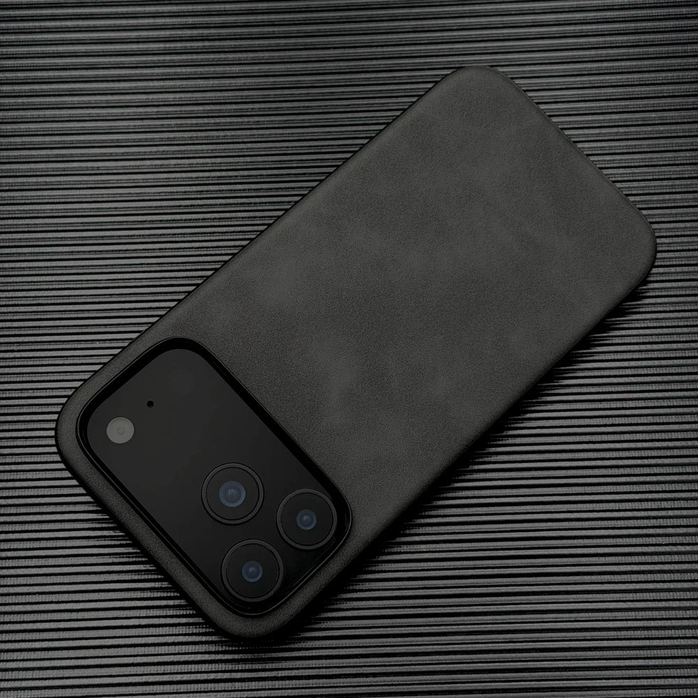 Luxury Leather Retra Case For iPhone 18 17 16 15 14 13 Pro Max 17Pro IPhone17 ProMax Matte Smooth As Skin Touch Feeling Cover