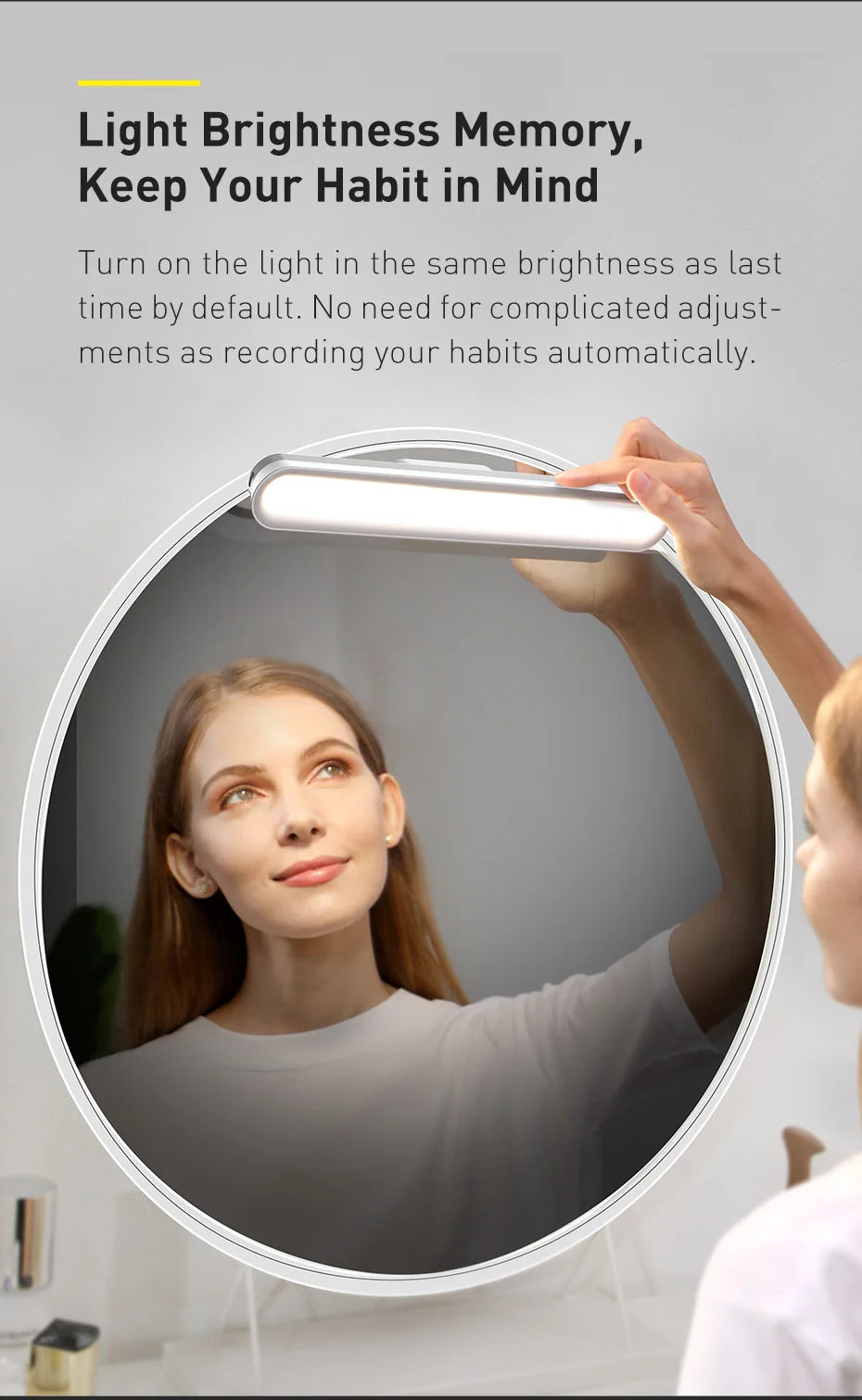 Baseus Desk Light Magnetic Hanging Table Lamp Rechargeable LED Stepless Dimming Desk Lamp Read Study Work Eye Protection Light