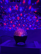 RGB Night Lights LED Projector Light Starry Moon Galaxy Projection Lamp 5V USB for Kids Present Christmas Gift Room Decorations
