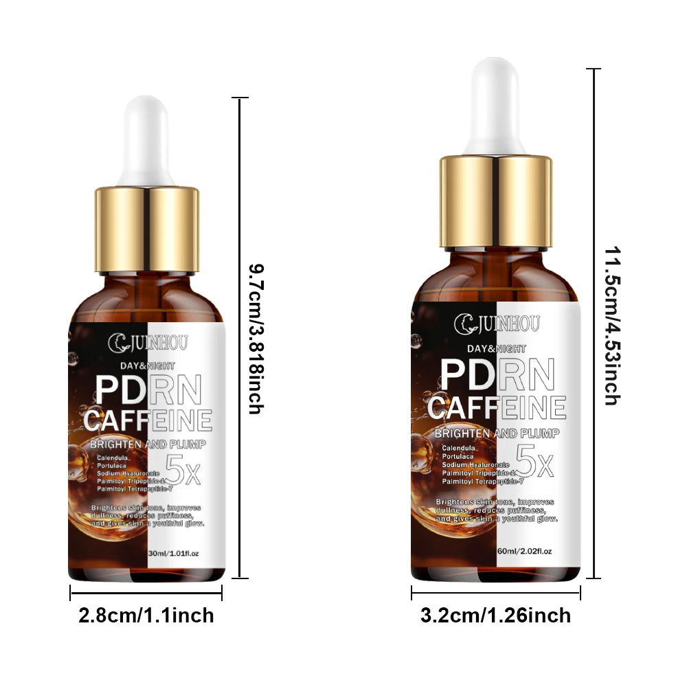JUINHOU PDRN Caffeine Facial Serum Brightening Soothing Reduce Puffiness Makes Skin Look Plump And Vibrant Suitable For Everyone