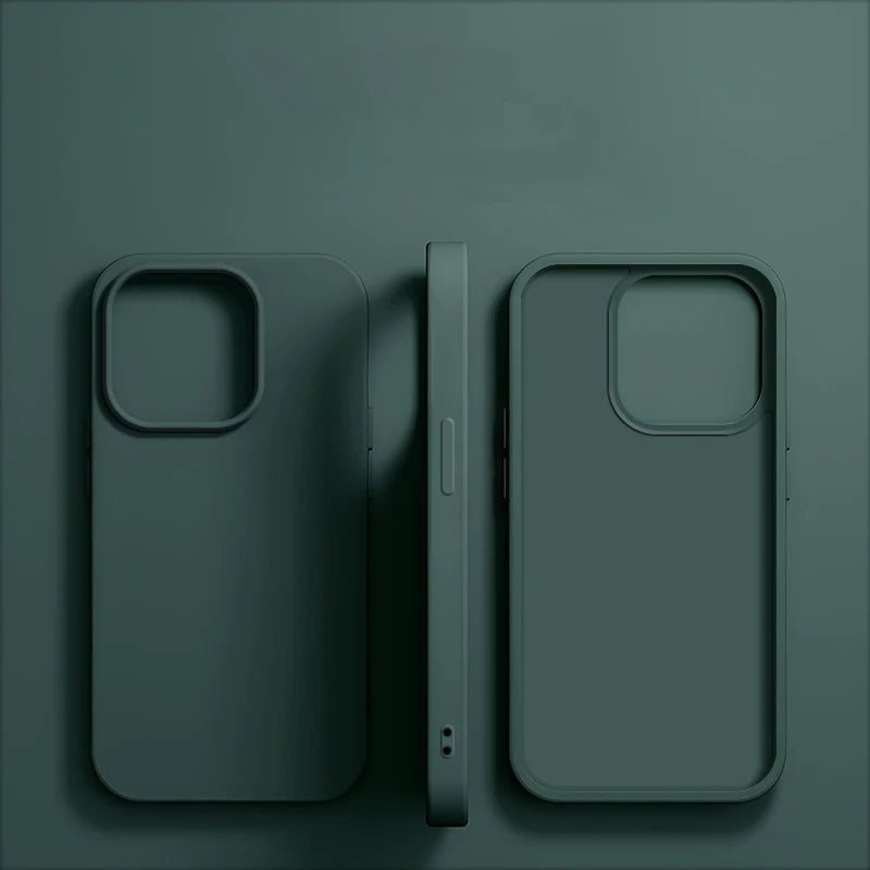 Luxury Liquid Silicone Phone Case for APPLE iPhone 18 13 12 14 15 16 Pro Max Cases for iPhone 17 Pro Shockproof Protector Cover