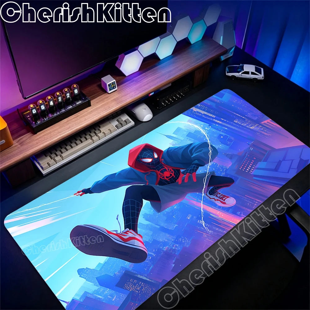 Marvel Spider-Man Mousepad Large Game Mouse Pad Gamer 900x400mm Keyboard Pad Pc Computer Desk Mat Gaming Pads Esports Mouse Mats