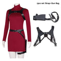 Female Ada Cosplay Wong Costume Dress Belt Roleplay Outfits Fantasia Halloween Carnival Disguise Suit For Adult Women Girls