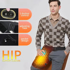 Cordless Heated Hip Support Brace with Massager Relief Lower Back Hip Heating  Massage Support Hips Muscle Relaxation