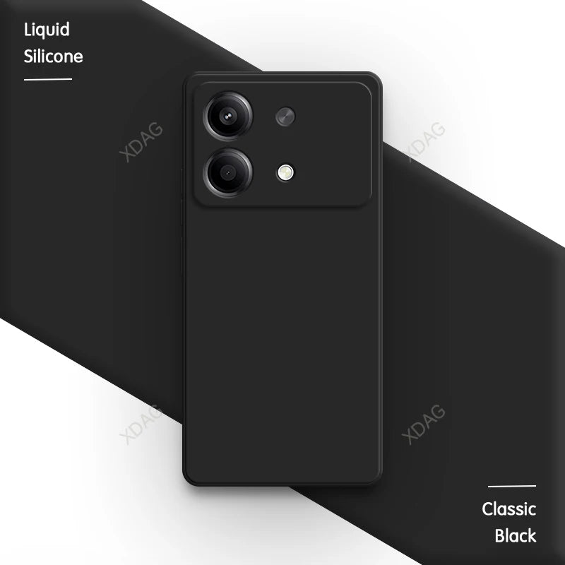 Liquid Silicone Cover for Xiaomi Redmi Note13 Note 13R 13 R Pro Plus 13RPro 5G Square Soft Original Mobile Phone Accessorie Case