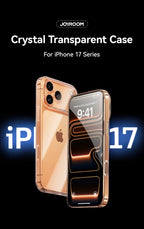 Joyroom Case For iPhone 18 Pro Max Case Crystal Transparent PC Anti-Yellow Lens Protection Cover For iPhone 17 16 15Pro Max Case