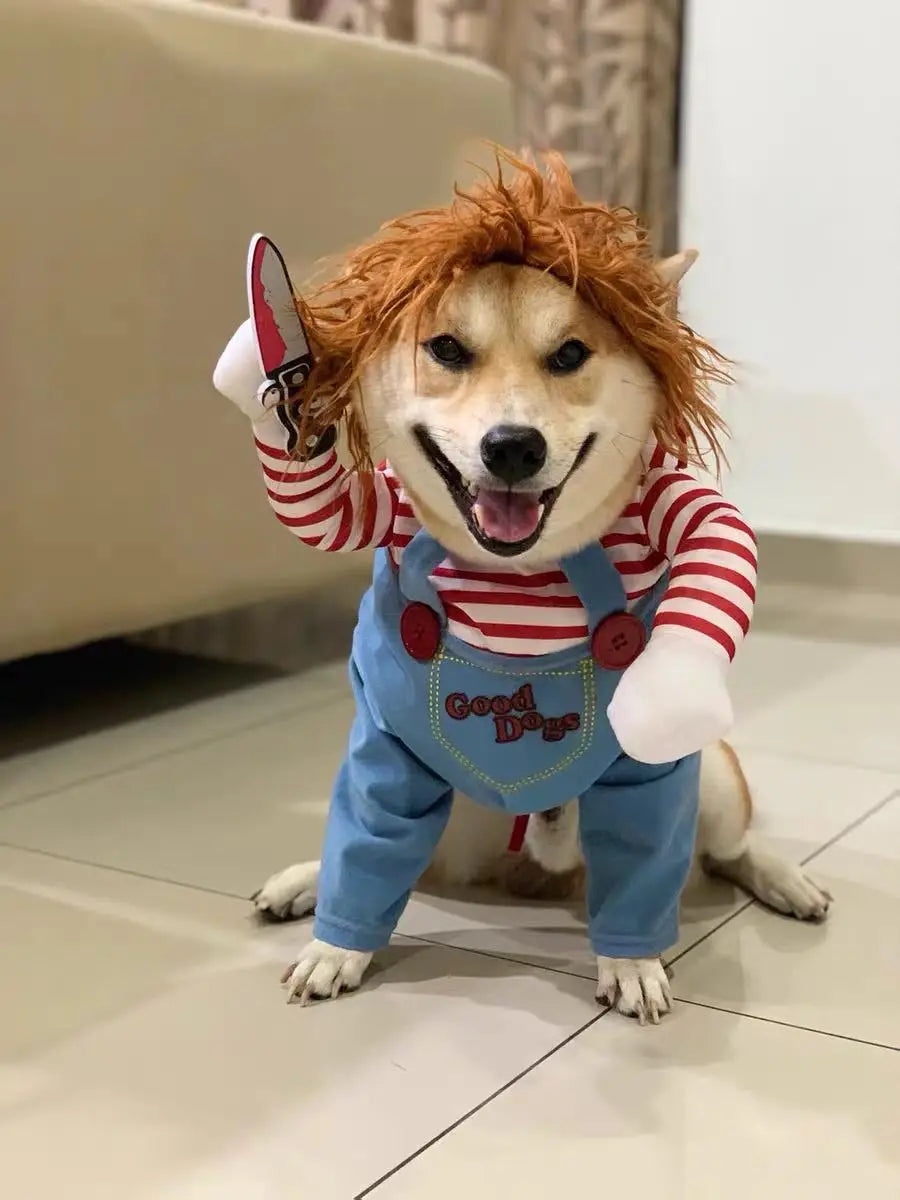 Halloween Pet Cosplay Costume Dog Dress for Small & Medium Dogs – Fun & Stylish Outfit Dogs Cats Pet Playing with Funny Clothes