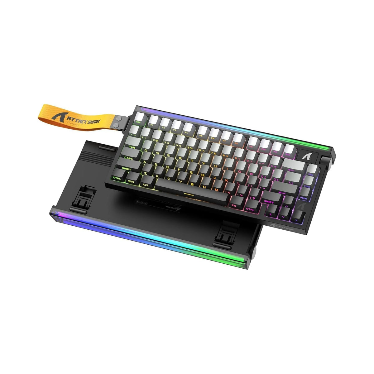 ATTACK SHARK R85 HE Wired 75% Hall Effect Rapid Trigger Mechanical RGB Gaming Keyboard with 8K Polling,0.05mm RT Accuracy