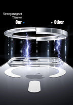 Luxury For Magsafe Transparent Case For iPhone 18 17 16 15 14 13 12 11 Pro Max Mini XR Magnetic Wireless Charge Back Cover Case