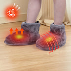 Heated Boots Heated Slippers Heating Pad Boots 1 Pair Thick Easy To Wear Fast Heating 5 Level Temperature for Office