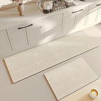 Kitchen Mat: Household Water- and Oil-Absorbent Dining Room Mat—Minimalist, Non-Slip Diatomaceous Earth Mat