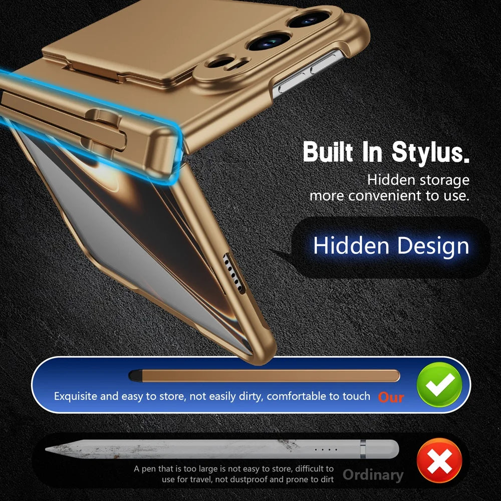 iPhone Duo Case With S Pen Holder Card Wallet Hinge Screen Protector And Stand
