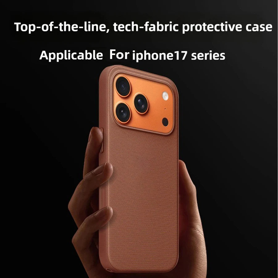 Original Technology Woven Magnetic Case For iPhone 18 17 16 15 14 13 Pro Max Fundas For Magsafe Wireless Charger Official Cover