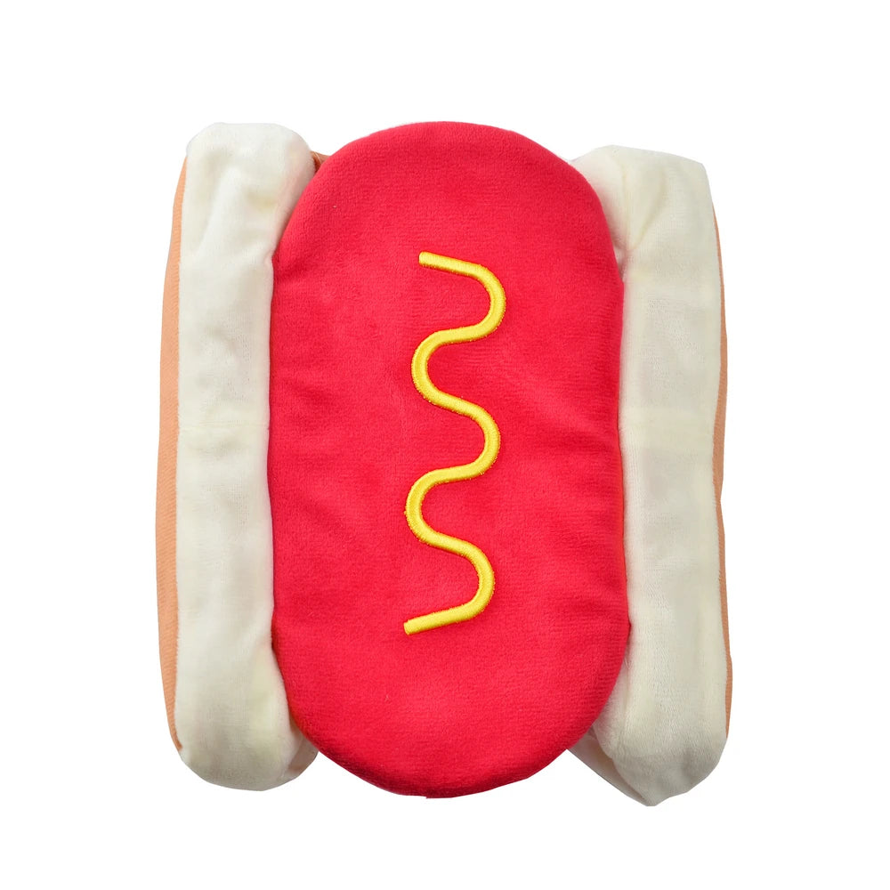 Halloween Pet Hot Dog Costume Funny Small Dogs Outfits Cute Soft Puppy Clothes Cat Dress Up Costume for Party Photo Shooting
