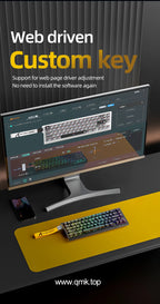 ATTACK SHARK X68HE X68PRO HE Magnetic Axis Gaming Keyboard Wired 8K Return Rate 5000mAh Battery Web Driver PBT Keycaps Esports