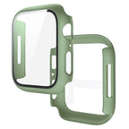 Tempered Glass+Cover For Apple Watch 11 10 9 8 7 46mm 42mm PC Bumper Screen Protector Case iWatch Series 7 6 5 4 SE3 44 40 45mm