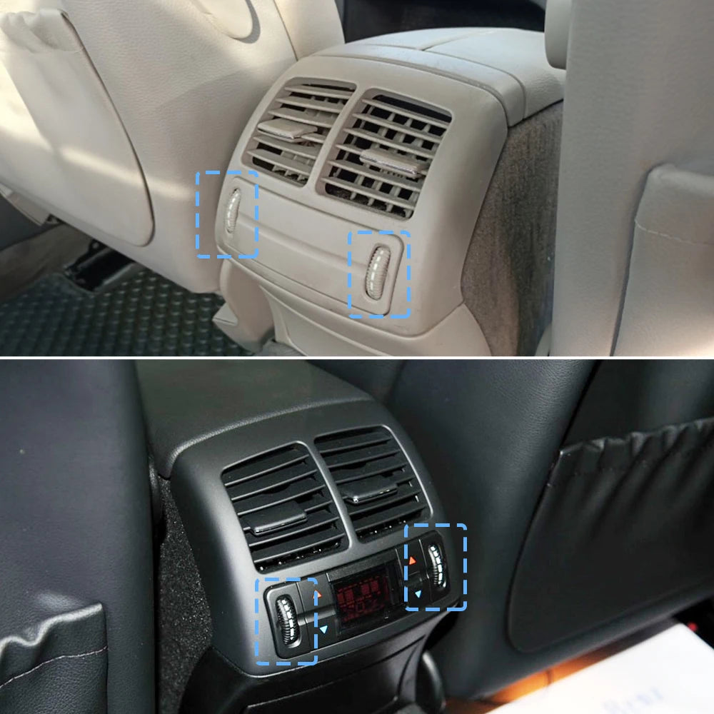 2/3PCS Set Car Front Air Conditioning AC Vent Rolling Wheel For Mercedes BENZ E Class W211 E200 E300 E230 E260 E280 2003-2008