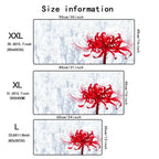 Accessories Long Mousepad Red Spider Lily Mouse Pad XXL Desktop Keyboard Table Pads Large Game Rubber Anti-slip DeskMat Computer