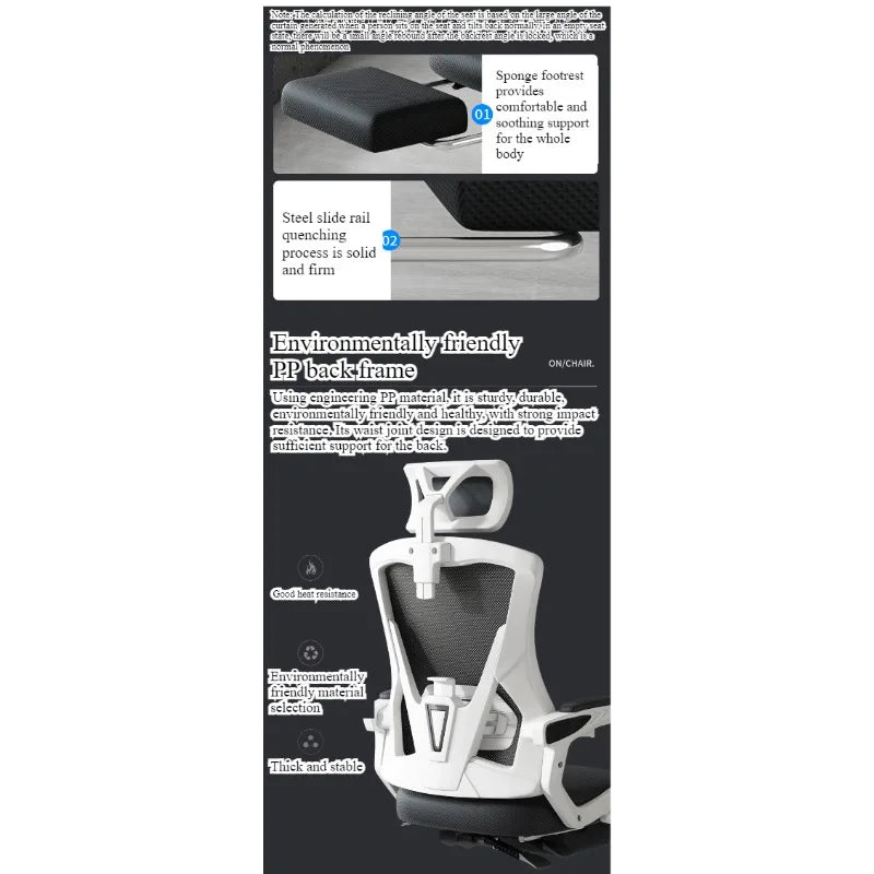 Study Chair Sedentary Computer Chair Home Comfort Office Chair Study Desk Student Chair Backrest Ergonomic Chair