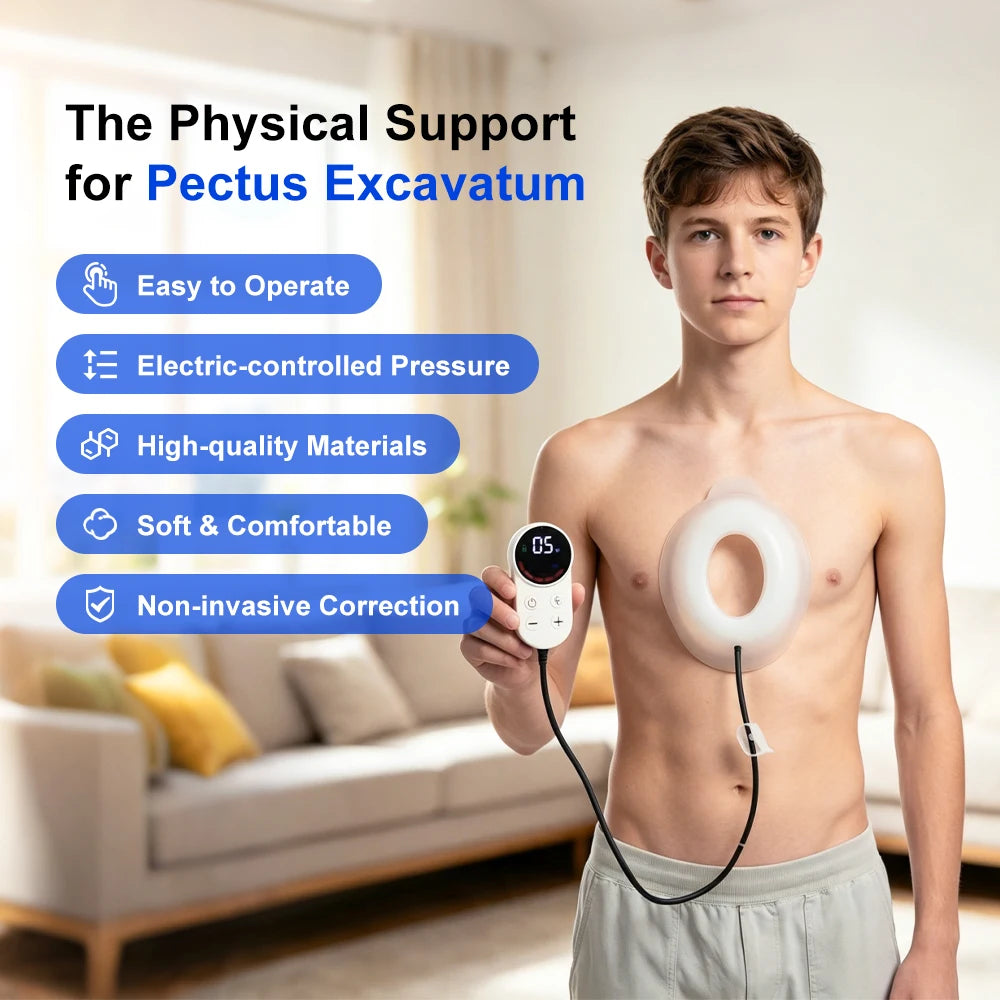 Pectus Excavatum Vacuum Bell Automatic Pump Sunken Chest Orthosis Brace
