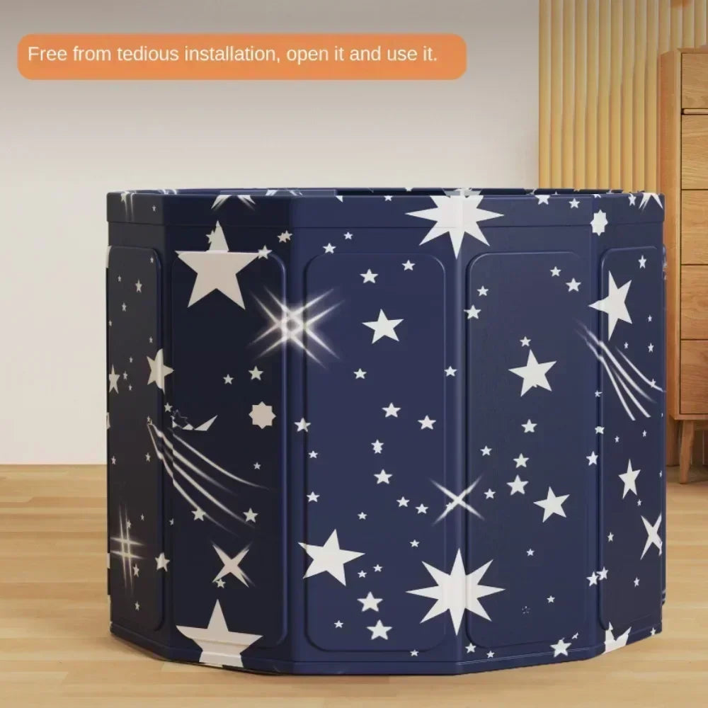 Folding Adult Bath Tub Household Thickened Insulated Bathtub Portable Round Enlarged Bathing Bucket Foldable Bathroom SPA Bucket