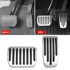 For Tesla Model Y 3 Highland Upgrade Foot Pedal Pads Cover Non-slip Accelerator Brake Rest Performance Aluminum Mats Accessories