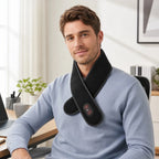 Electric 660-850nm Red Light Heating Neck Belt Neck Pain Relief Anti-fatigue Neck Vibration Massage Pad
