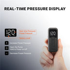 COOSPO X1 Mini Electric Bike Pump 120PSI 500mAh Portable Rechargeable MTB Bike Air Digital Inflator Schrader Presta Tire Valve