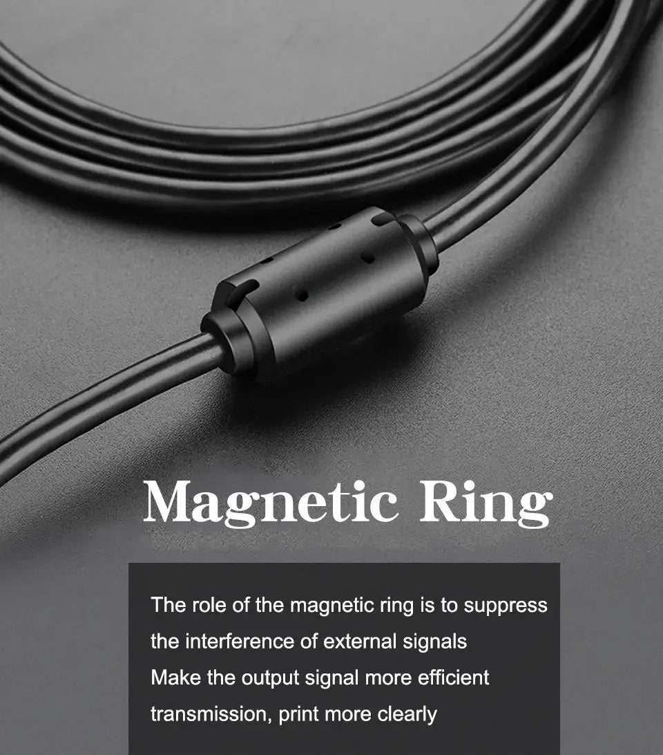 USB 2.0 Cable Extension Cable 0.6m 1m 1.5m Wire Data Transmission Line Superhighspeed Data Extension Cable For Display Projector