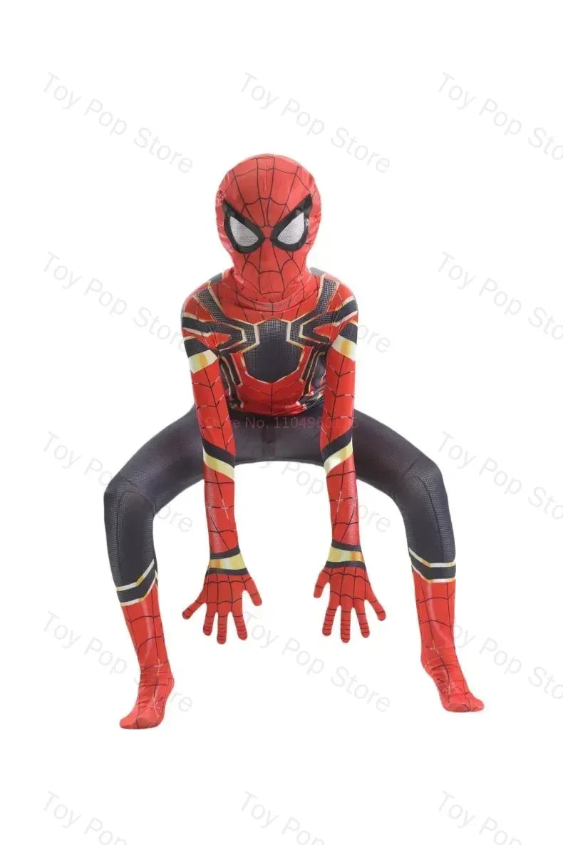 Popular Web Slinger Superhero Zentai Suit Full Coverage Cosplay Bodysuit Halloween Themed Outfit Collectible Attire for Holiday
