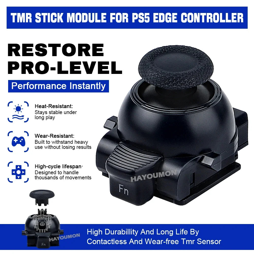 TMR Stick Module Replacement for PS5 Edge Controller For PS5 Edge Analog Joystick to Resolve Drift & Restore Pro Level Accuracy