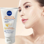[Hydrating Firming Cream] Reduces Fine Lines and Wrinkles, Neck and Face Firming Cream - Contains Coenzyme Q10, Creatine, and Vitamin B5, Suitable for All Skin Types, Moisturizing and Firming, 80g