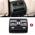 LHD RHD Car Front Rear Air Conditioning Chromed AC Vent Grille Outlet Cover Panel For BMW 5 Series F10 F11 F18 520i 523i 525i