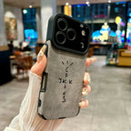 Microfiber Leather phone case for iphone 17 16 15 14 plus 13 12 11 pro max 16E AIR cover Luxury funda hip-hop streetwear cases