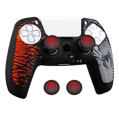 Rutschfeste Controller-Hülle für PS5 Controller, Silikonabdeckung mit Gummi-Daumengriff und Touchpad-Sticker für PS5
