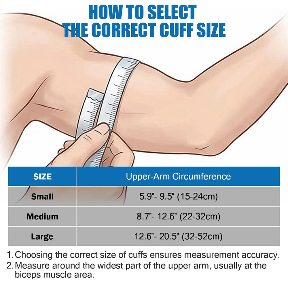 Adjustable Arm Blood Pressure Cuff 15-24cm 30-43cm 32-52cm Sphygmomanometer Sleeve Belt Medical Household Blood Pressure Monitor