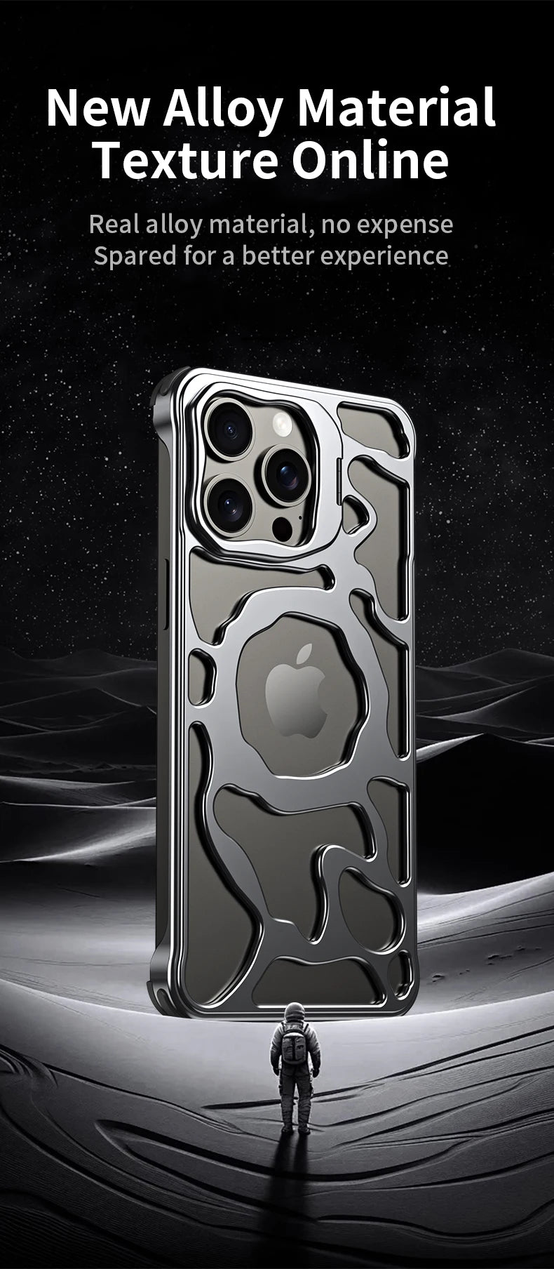 Titanium Aluminum Case for iPhone 16 15 14 13 Pro Max MagSafe Cooling Cover