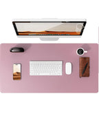Large Mouse Pad,Office Desk Mat, Leather Desk Pad Protector, Non-Slip PU Leather Desk Blotter, Laptop Desk Pad